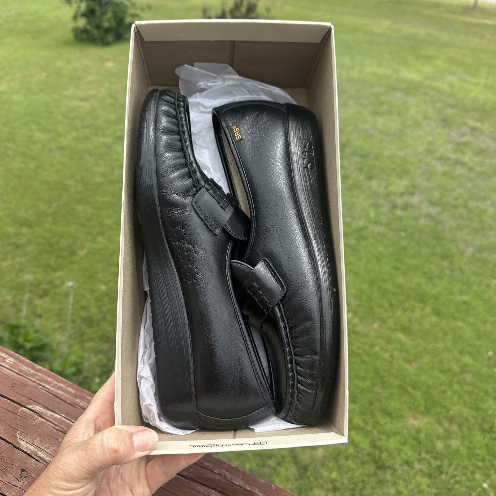SAS Classic Black Nurse Slip On Loafer Tripad Comfort Shoes Womens Sz 10 N Black