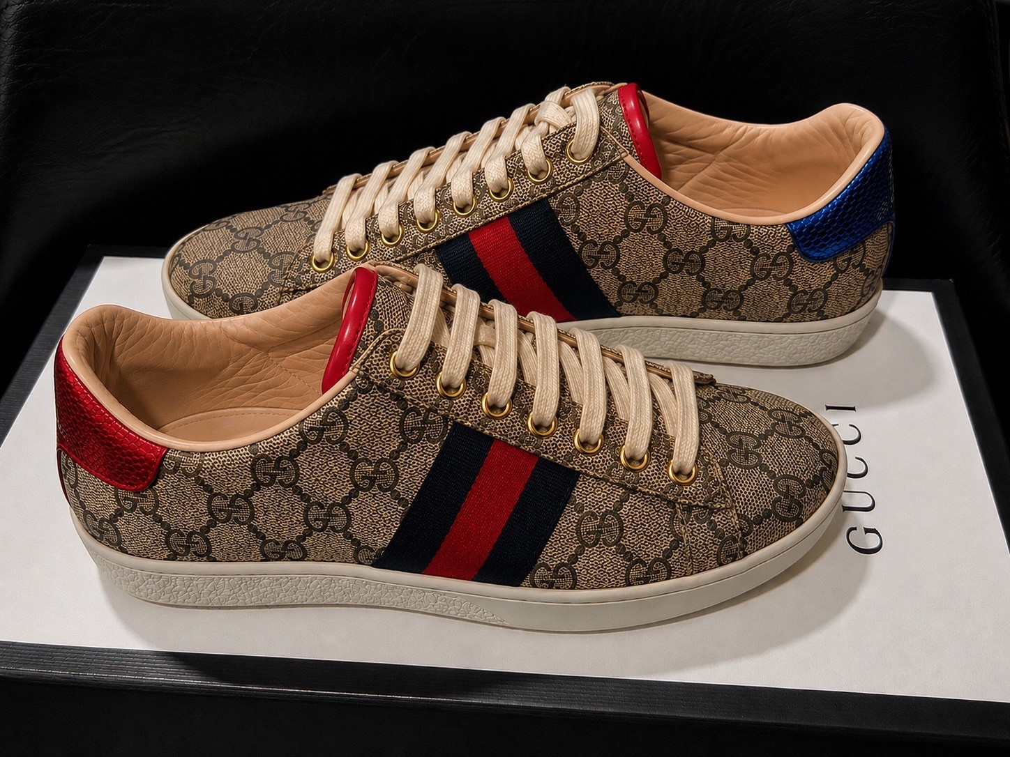 Authentic Gucci Ace GG Supreme Sneakers – Size 36 EU (US 6) – Original Box