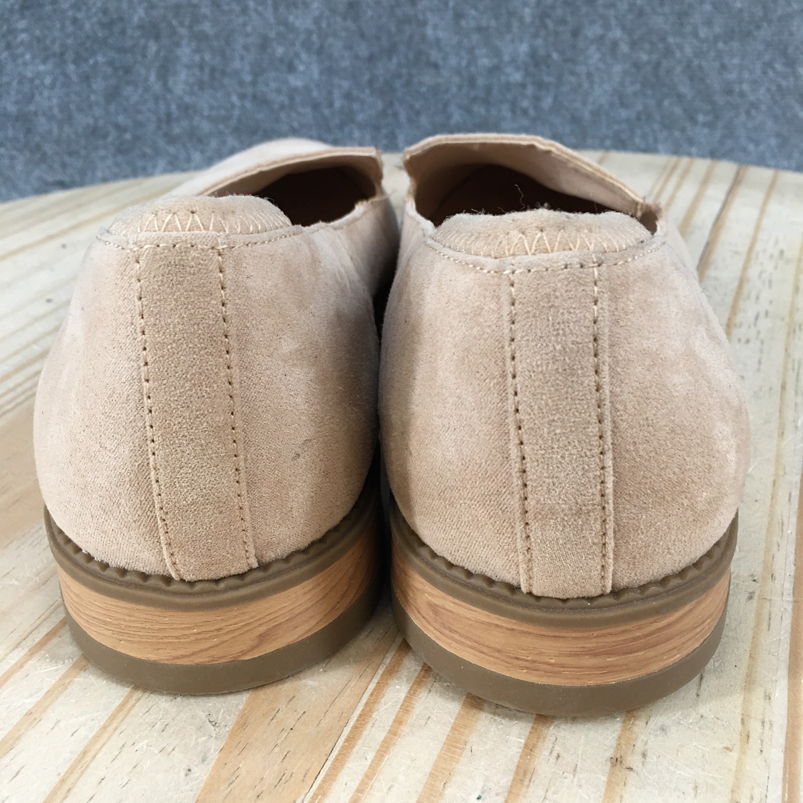 Dr Scholls Jettison Loafer Shoes Womens 10 M Low Almond Toe Casual Beige NEW