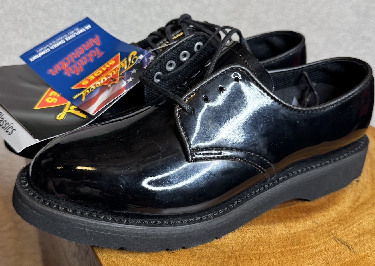 Thorogood Women’s Classics Uniform Oxford Black Dress Shoes USA Made 6M