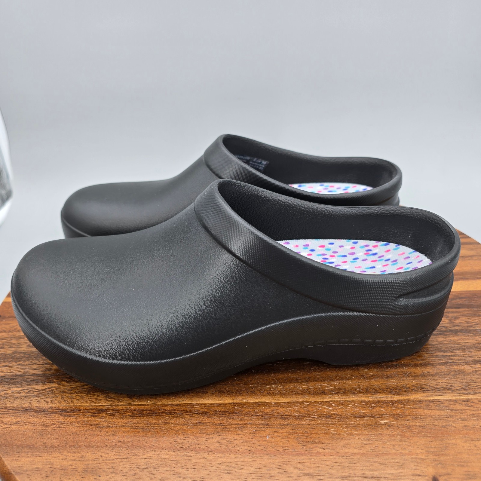 Dansko Kaci EVA Molded Shoes Womens 8.5 Black Slip Resistant Nursing Chef Clogs