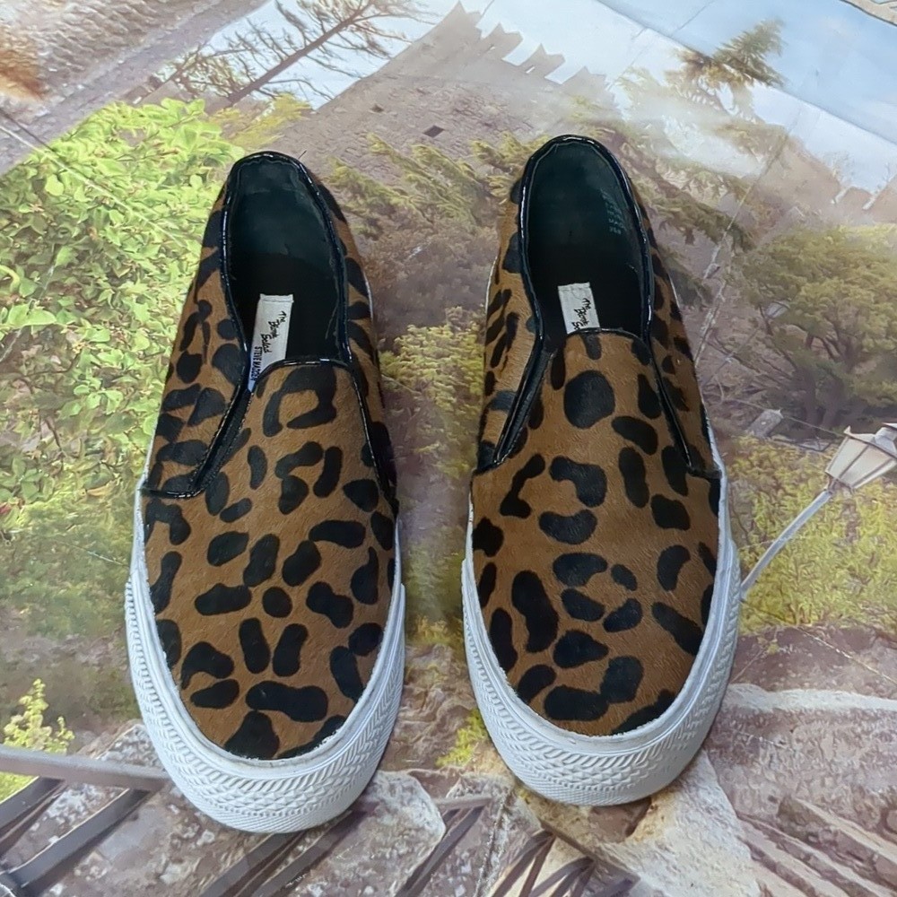 Steve madden X the blonde salad cheetah print shoes size 8