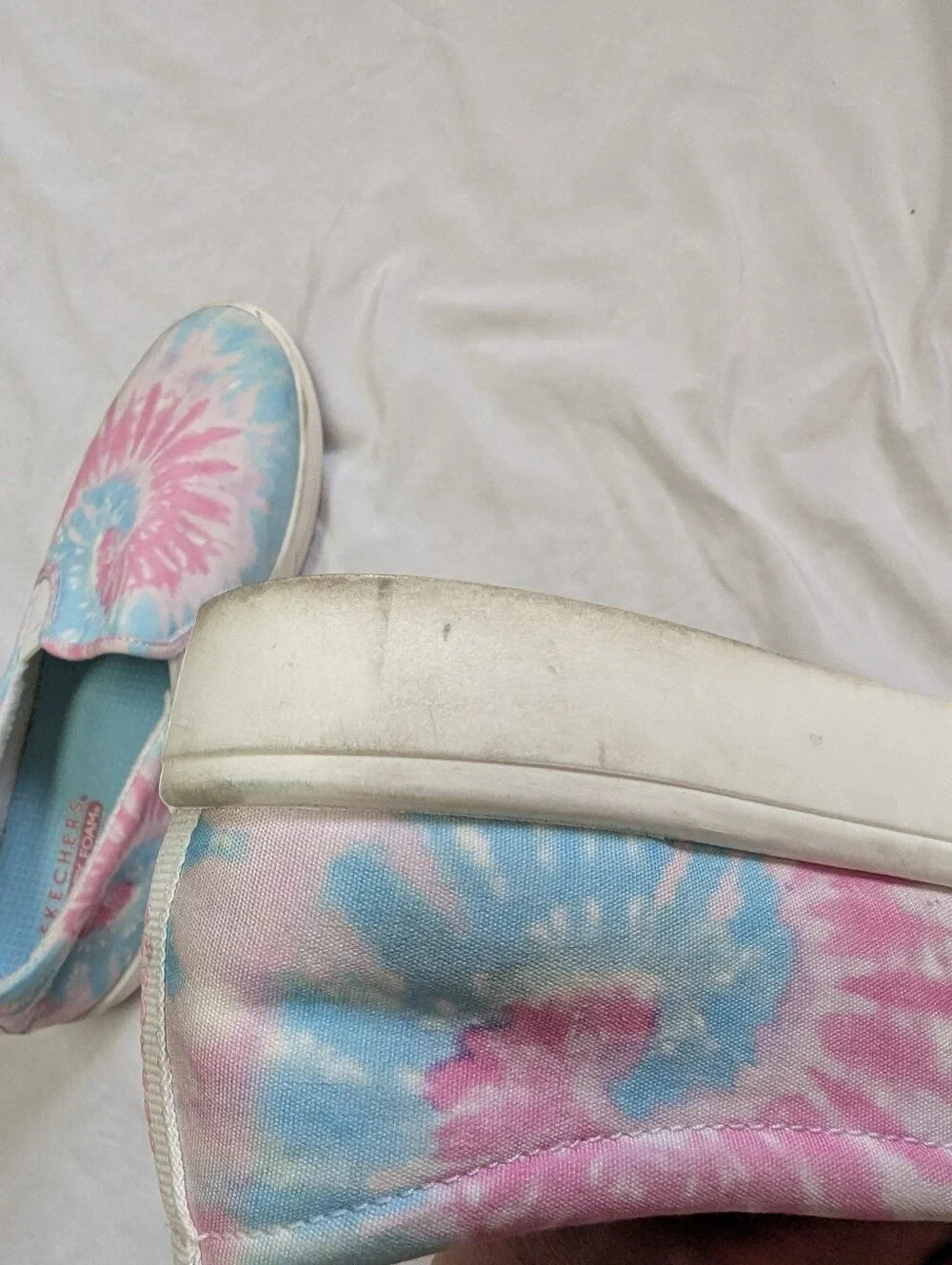 Skechers Blue Pink Tie-dye Slip On Comfort Shoes Women’s Size 10