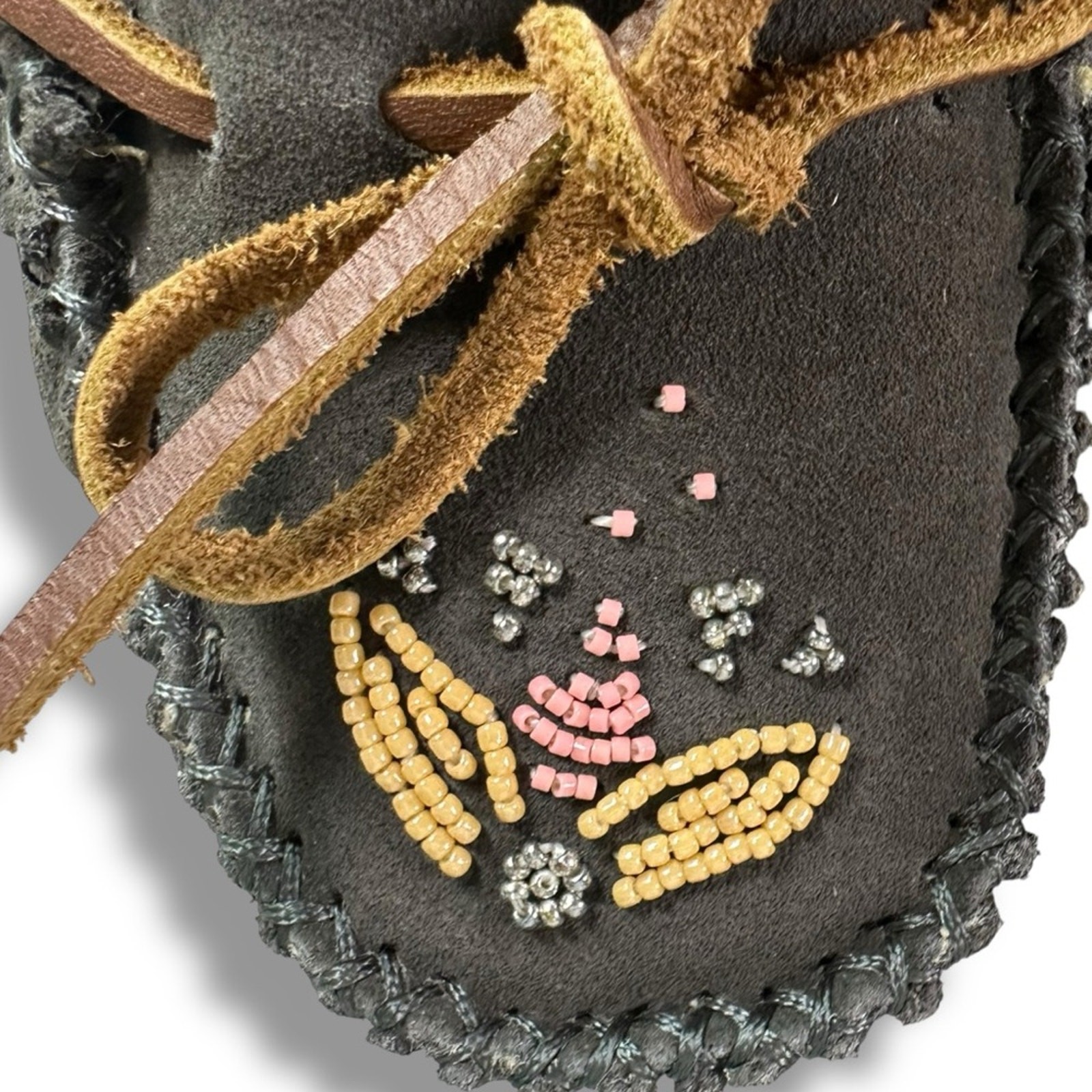 Free People Minnetonka Beaded Leather Ayashe Moccasins 10 NWT Western Bohemian