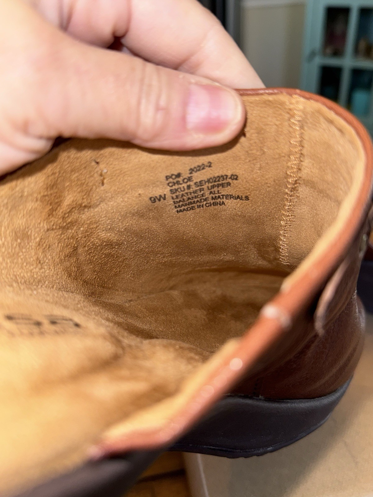 NIB 100% Leather Halsa Cognac Brown Chloe Clog Women’s Sz 9 W