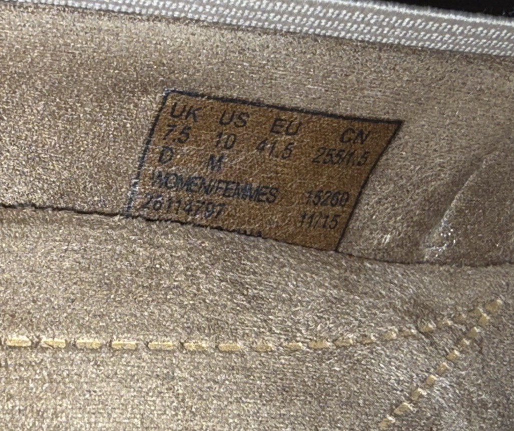 Clarks Artisan Women’s Size US 10 Medium Tan Beige Wedge Slip on Casual Shoe EUC