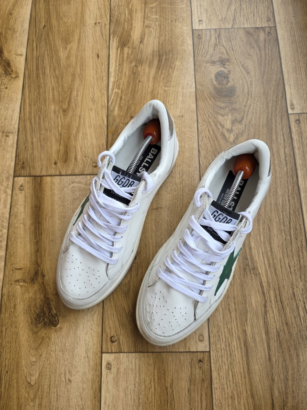 GOLDEN GOOSE BALLSTAR 2 LEATHER SNEAKERS SIZE 39 EU, 8.5 US, 6 UK