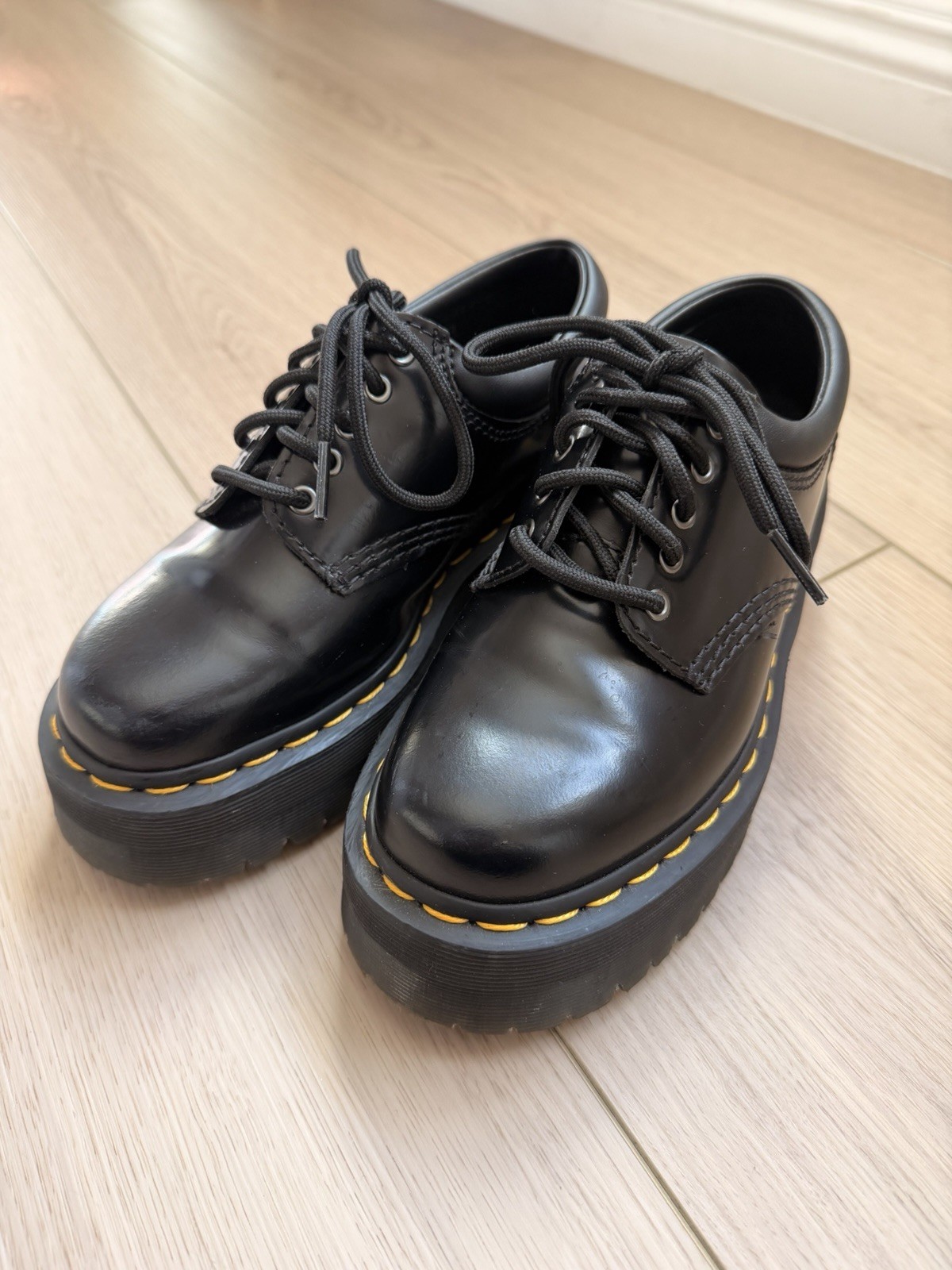 Dr. Martens 8053 Leather Platform Casual Shoes