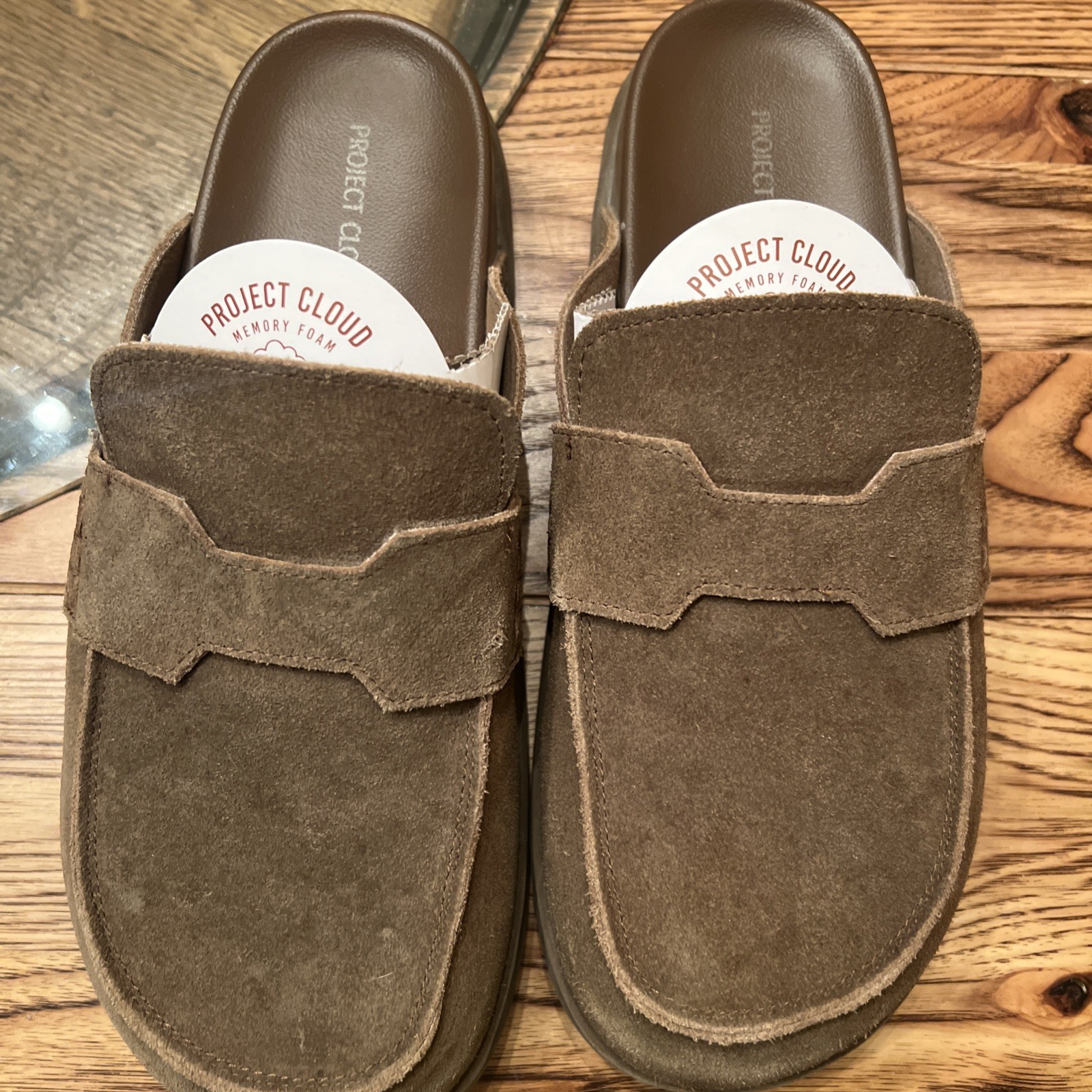 Project Cloud 100 Genuine Leather Womens Clog – Memory Foam Arch Support Size 11