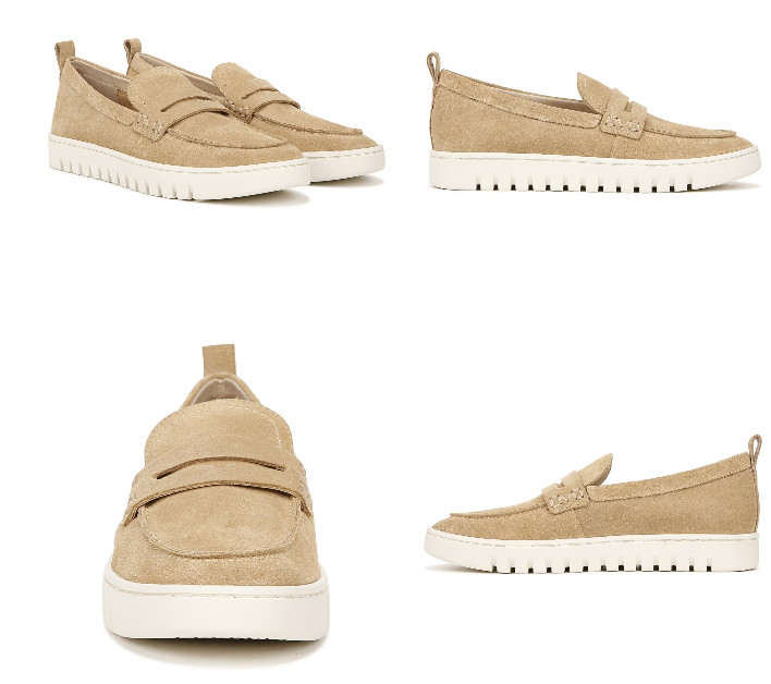 Vionic Uptown Sand Suede Slip-on Loafer Women’s sizes 5-11/NEW! MEDIUM