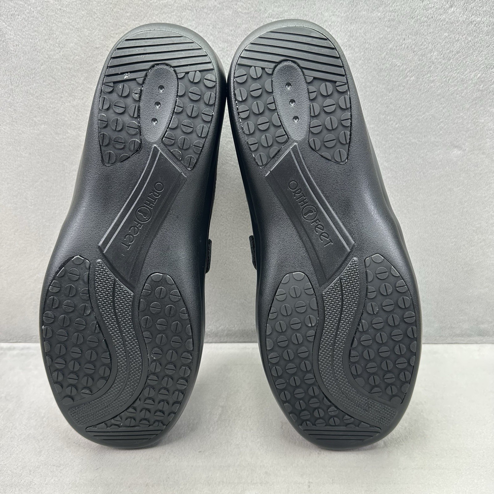 OrthoFeet Chelsea 817 Womens Size 12 (D) Shoes Black Leather Adjustable Comfort