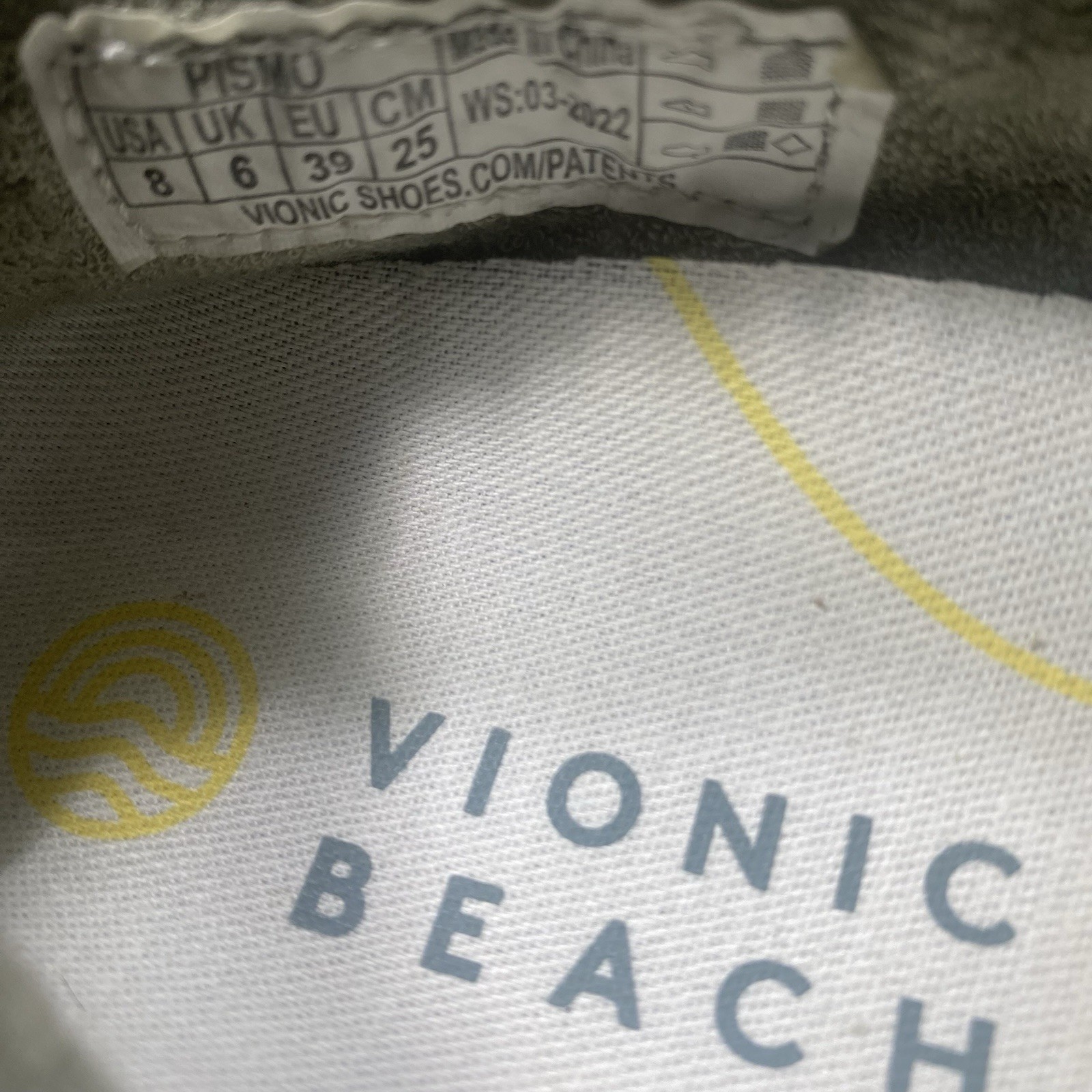 Vionic Beach Pismo Boucle Comfort Sneakers Orthotic Slip On Arch Support