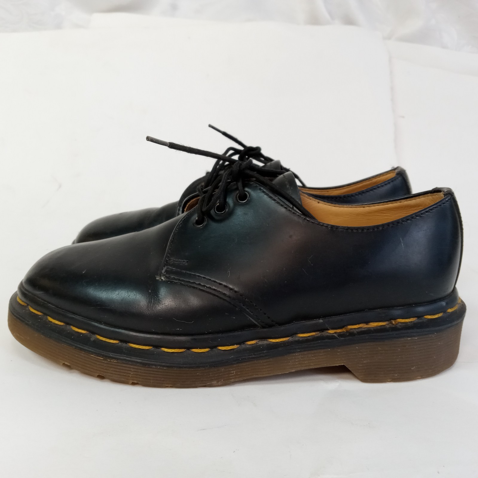 Dr Martens Size 4 US Woman 2 UK Made in England Black Shoes C2 DM22085 Leather