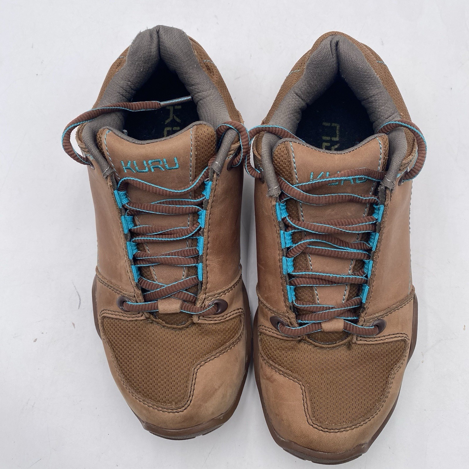 KURU Chicane Womens Hiking Walking Leather Shoes Size 6 Brown Leather Trail