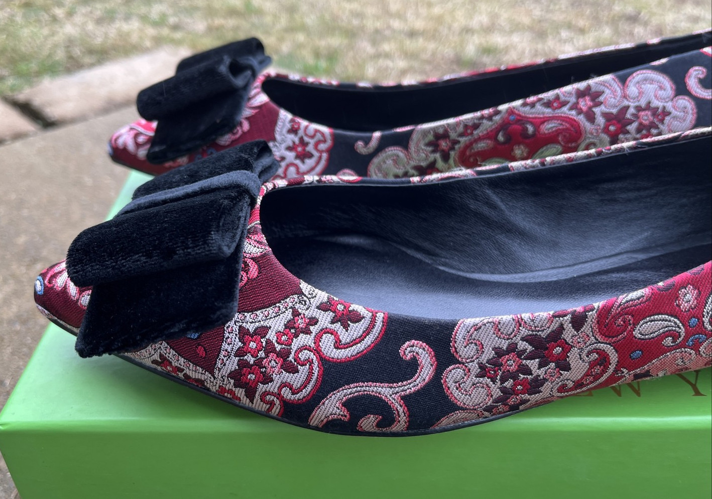 Kate Spade New York RUSSET MULTI Women’s Keana Flat Shoes, US 9M New W Box
