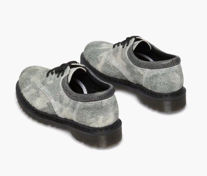 Dr. Martens 8053 Grey Stonewashed Suede Oxford Shoes Men’s Size 7 Women’s Size 8