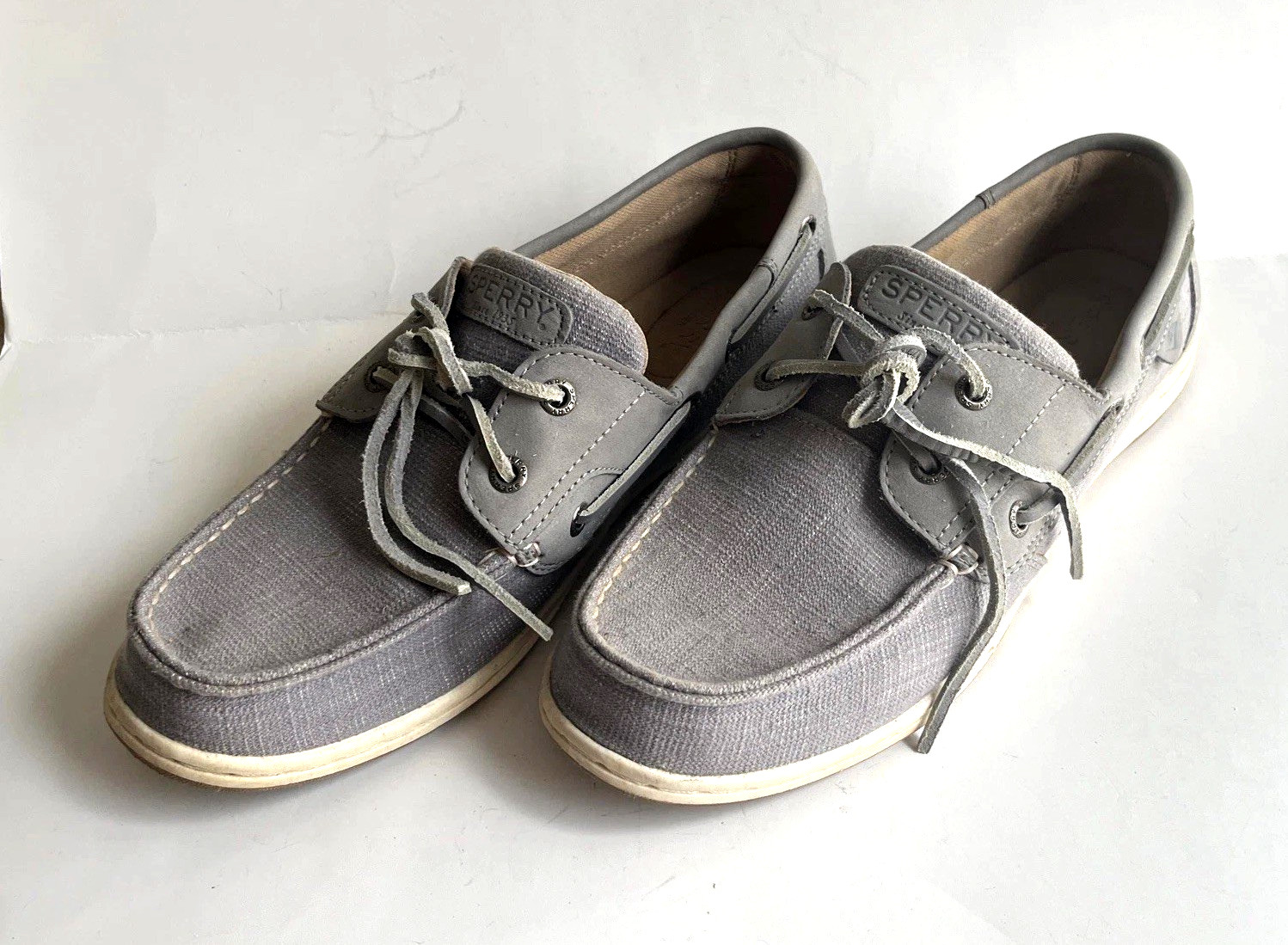 Sperry Koifish Grey Boat Shoes Women’s Sz US 9 EU 40 Good Condition