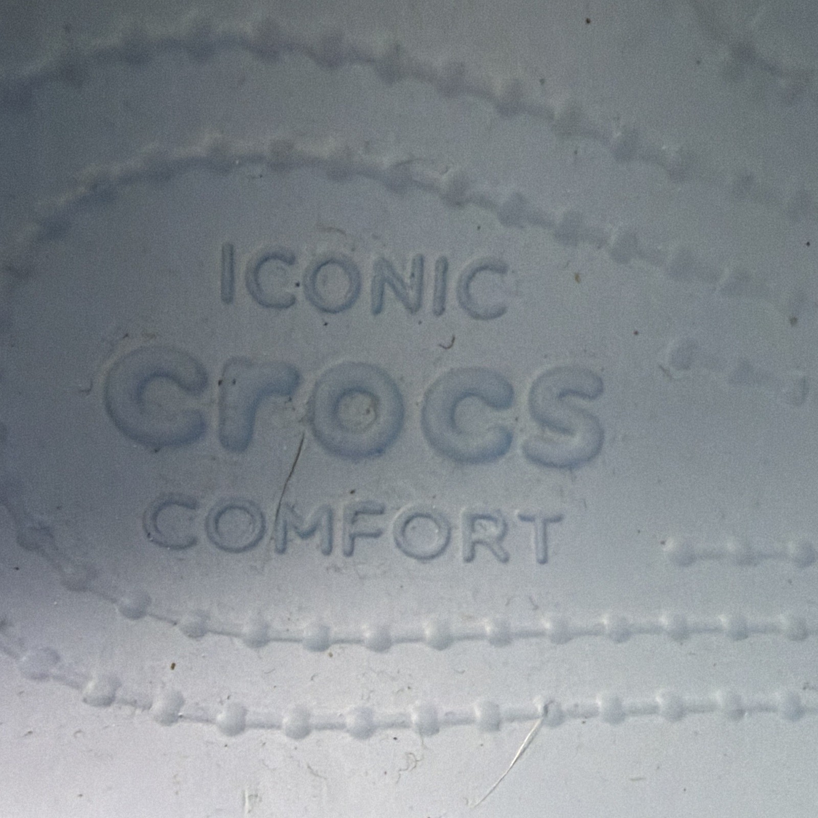 Crocs pale blue Slip-On Platform Clogs Sandals Adjustable strap, US M9 W11