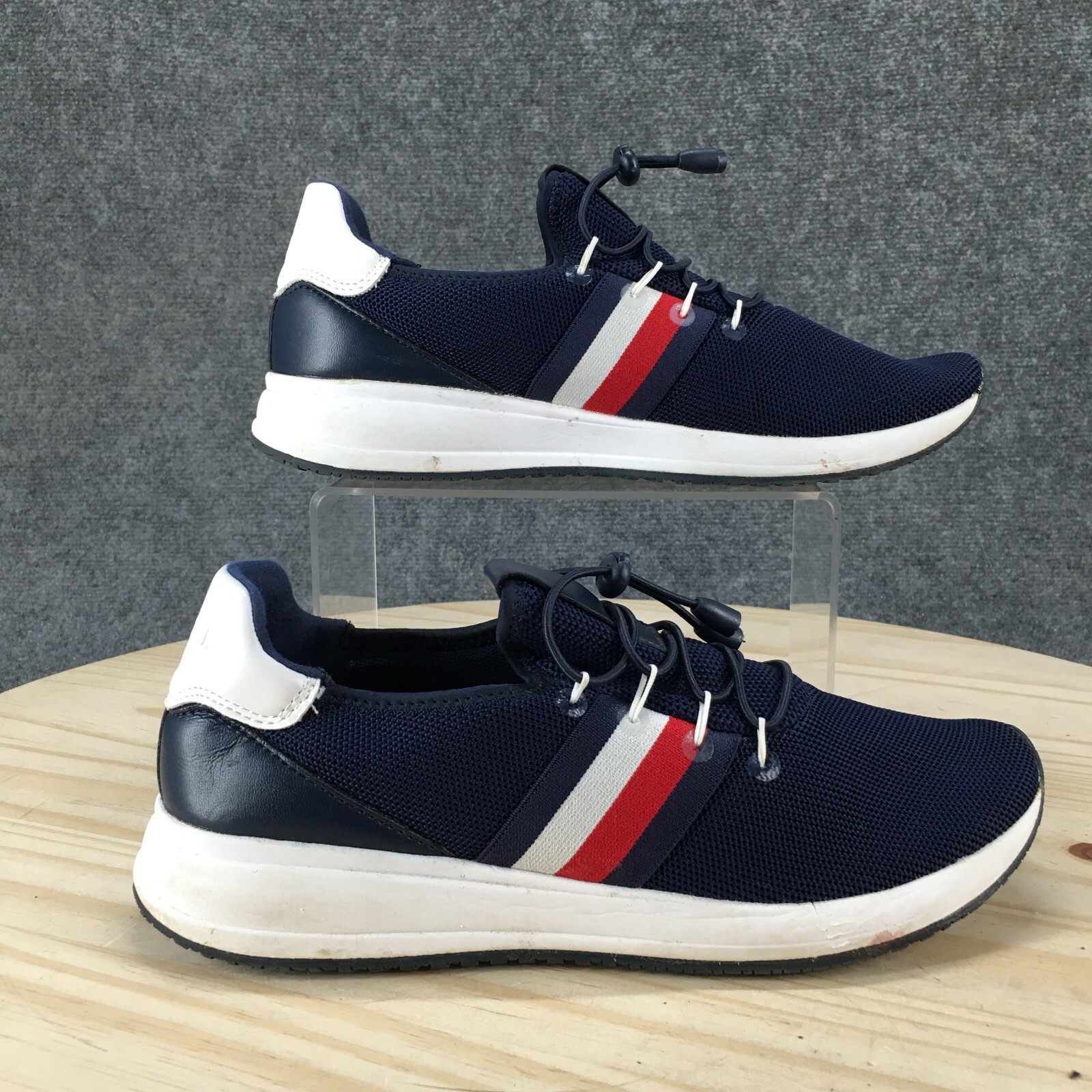 Tommy Hilfiger Shoes Womens 8.5 M Rhena Casual Sneakers Blue Mesh Lace Up Low
