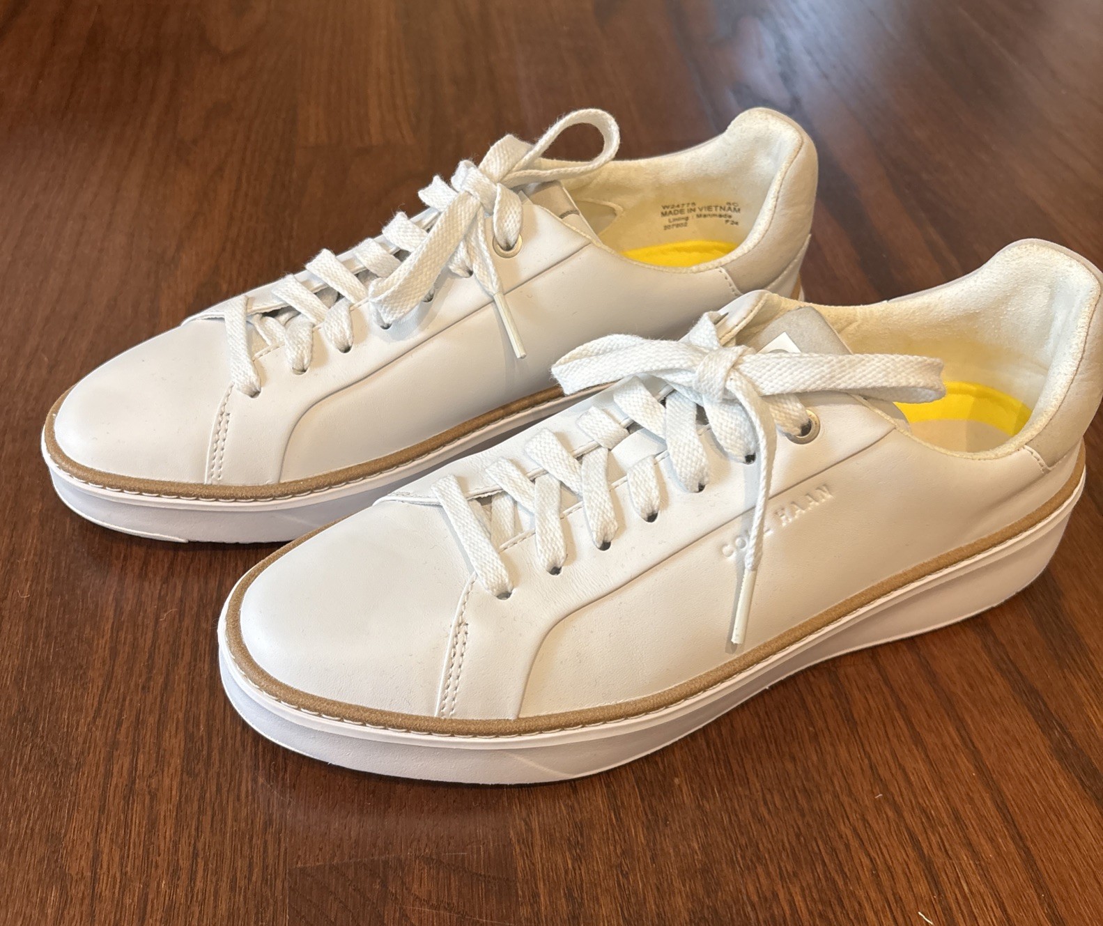 Cole Haan Women’s Grandpro TopSpin Sneaker White/Dove Sz 8