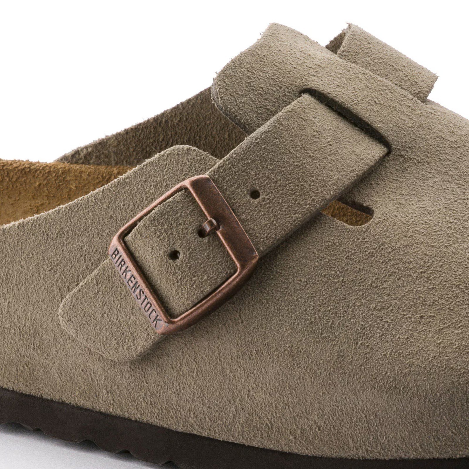 Birkenstock Boston Soft Footbed Suede Leather Taupe – NEW