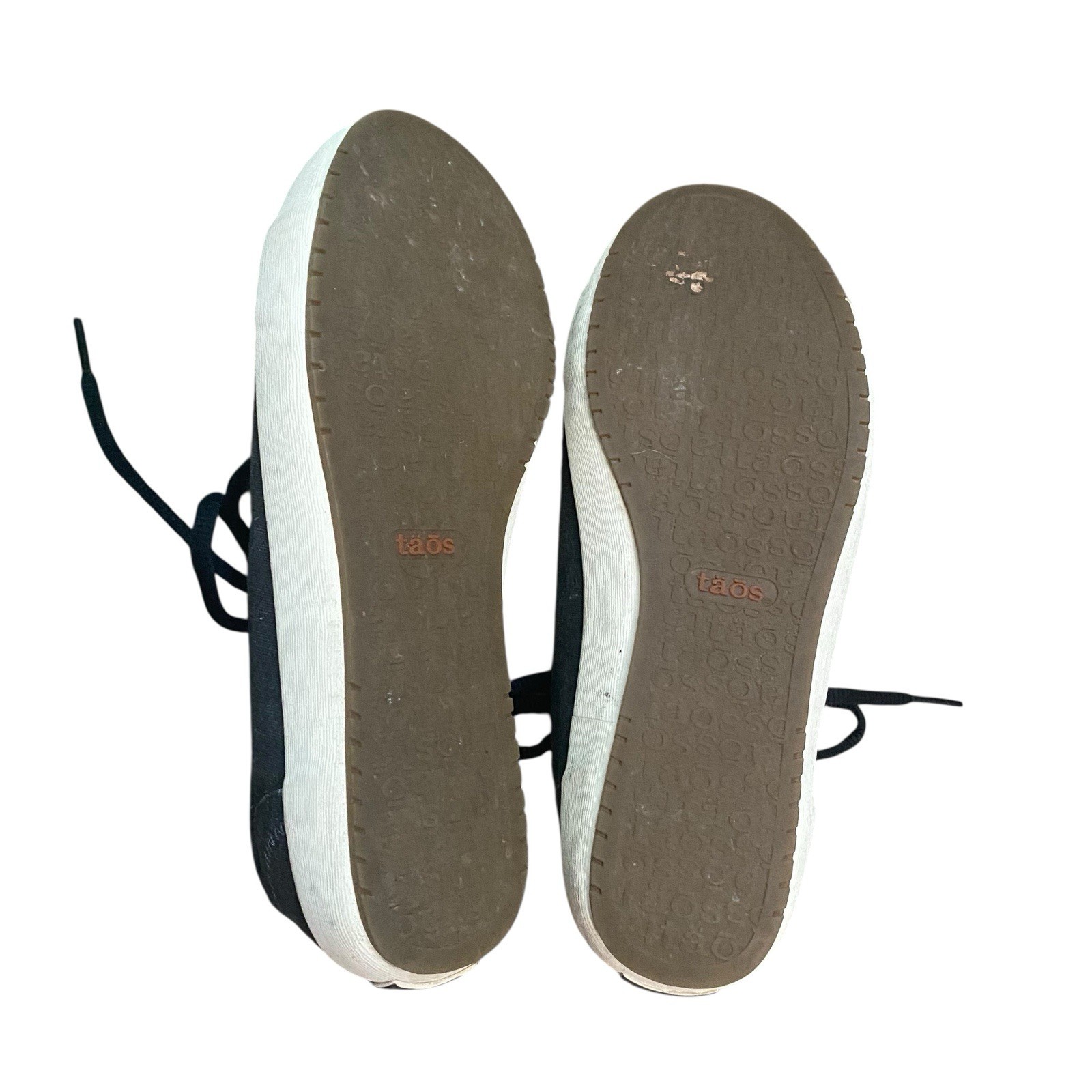 Taos Footwear Star Charcoal Washed Canvas Lace Up Casual Shoes Women’s Size 6