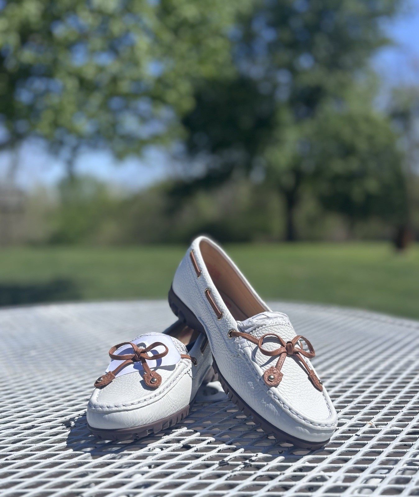 NEW Mark Joseph NY Cypress Hill Golf White Loafer Shoes Women’s Size 6 NWOT
