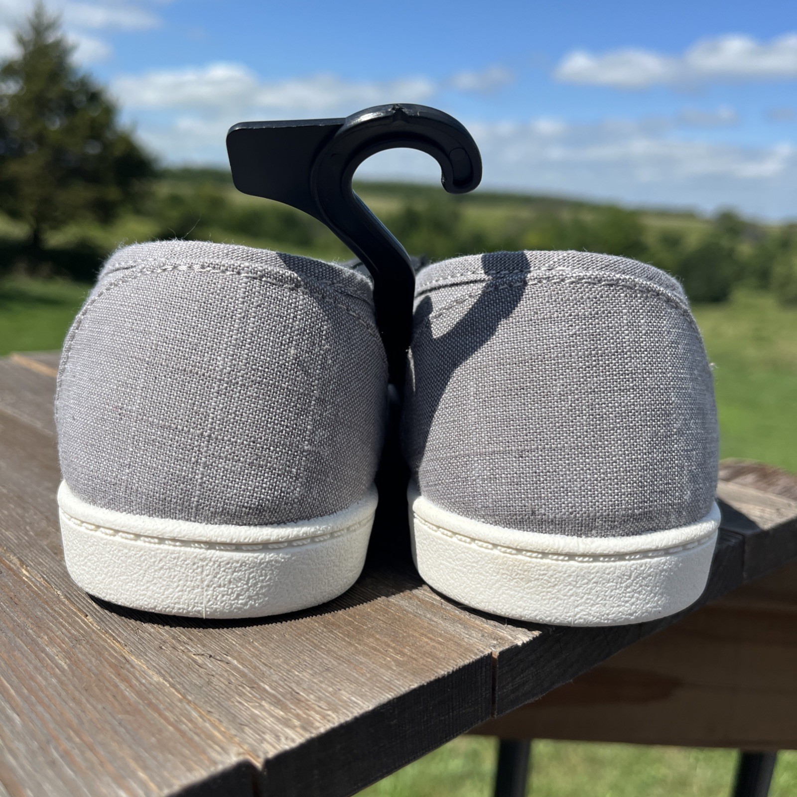 Time And Tru Women’s Slip On Shoes Size 6 Gray Memory Foam Casual Comfort New