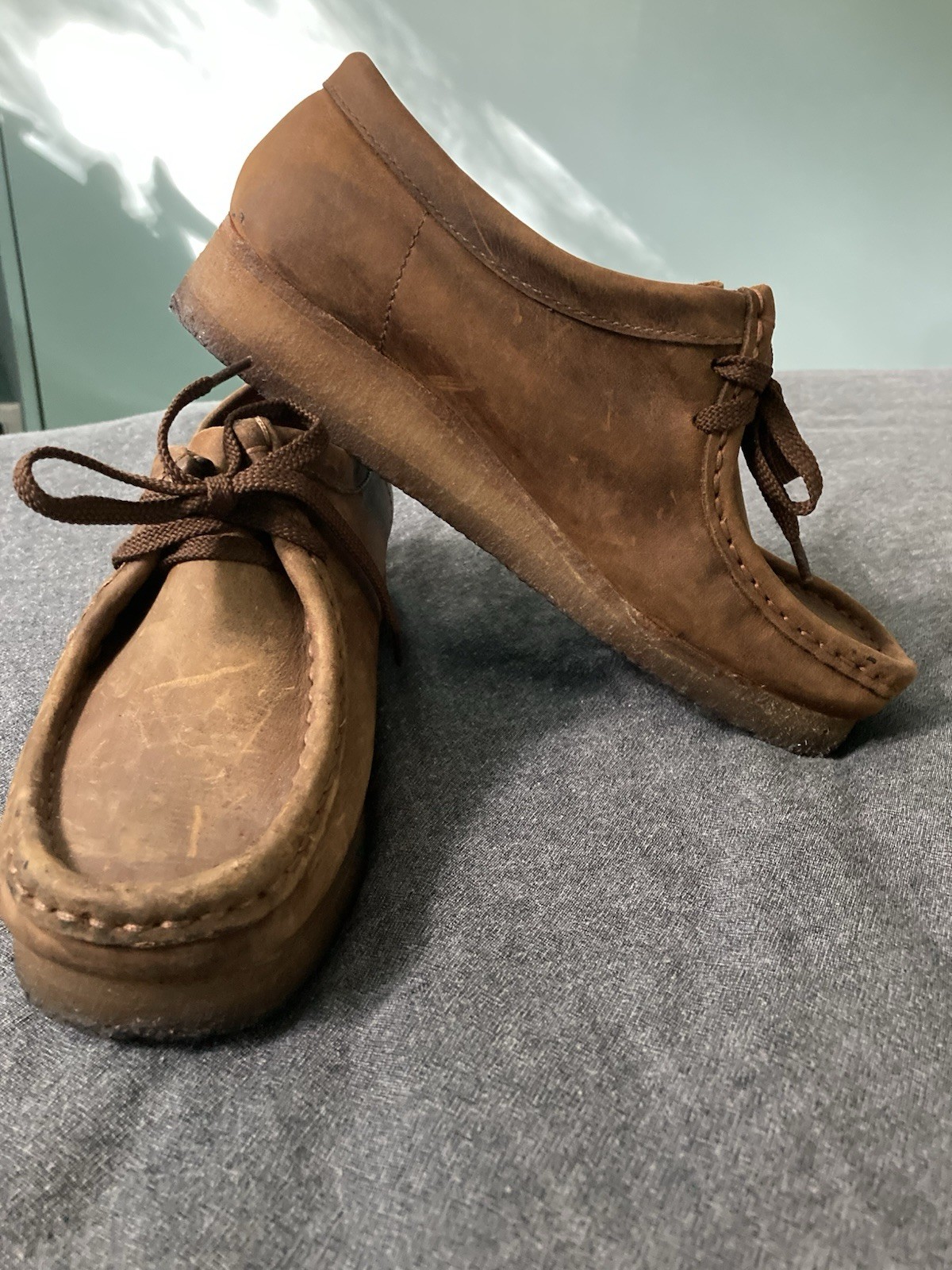 Clarks Originals Wallabee Low Desert Chukka Smooth Leather Women’s 8