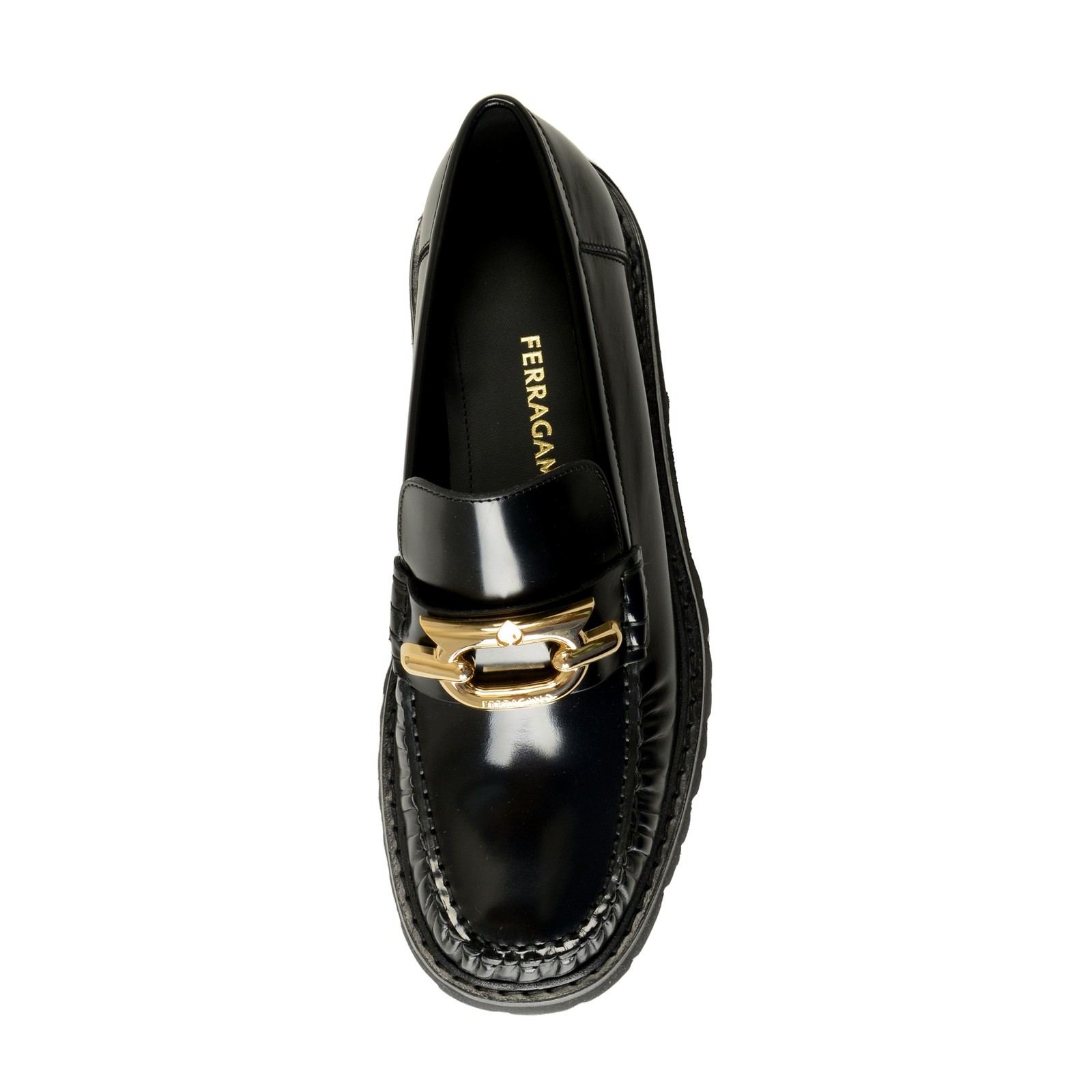 Salvatore Ferragamo Women’s “INGRID” 100% Leather Loafers Shoes US 9.5C IT 39.5C
