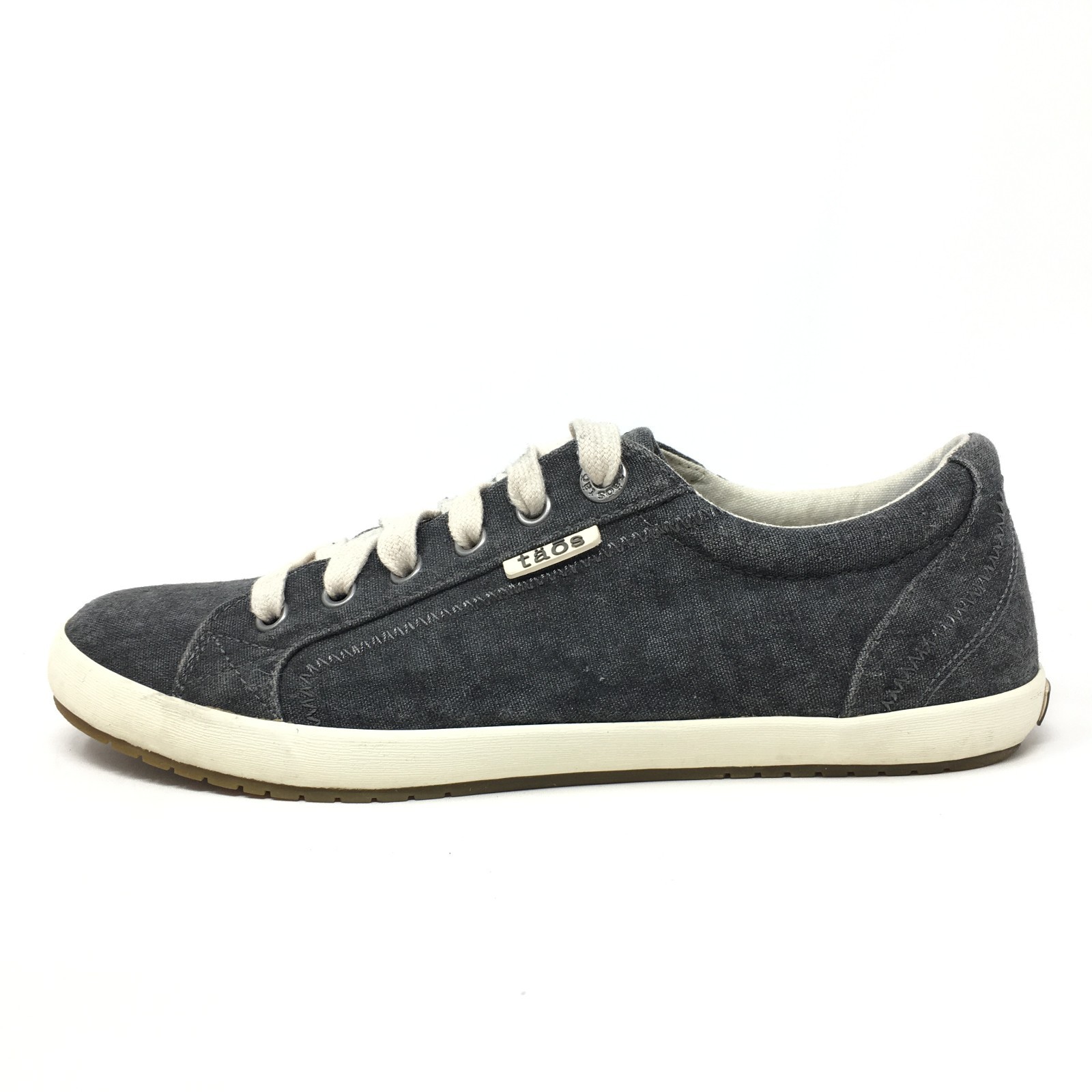 Taos Star Shoes Sneakers Womens Size 9 Dark Gray Washed Denim Casual Lace Up