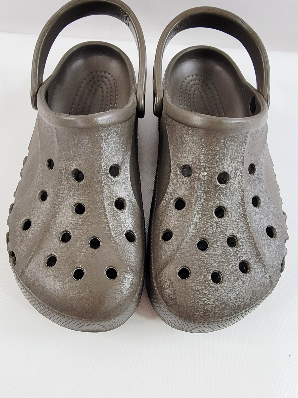 Crocs Baya Espresso Brown Unisex Adult M 9 W 11 Cutout Design