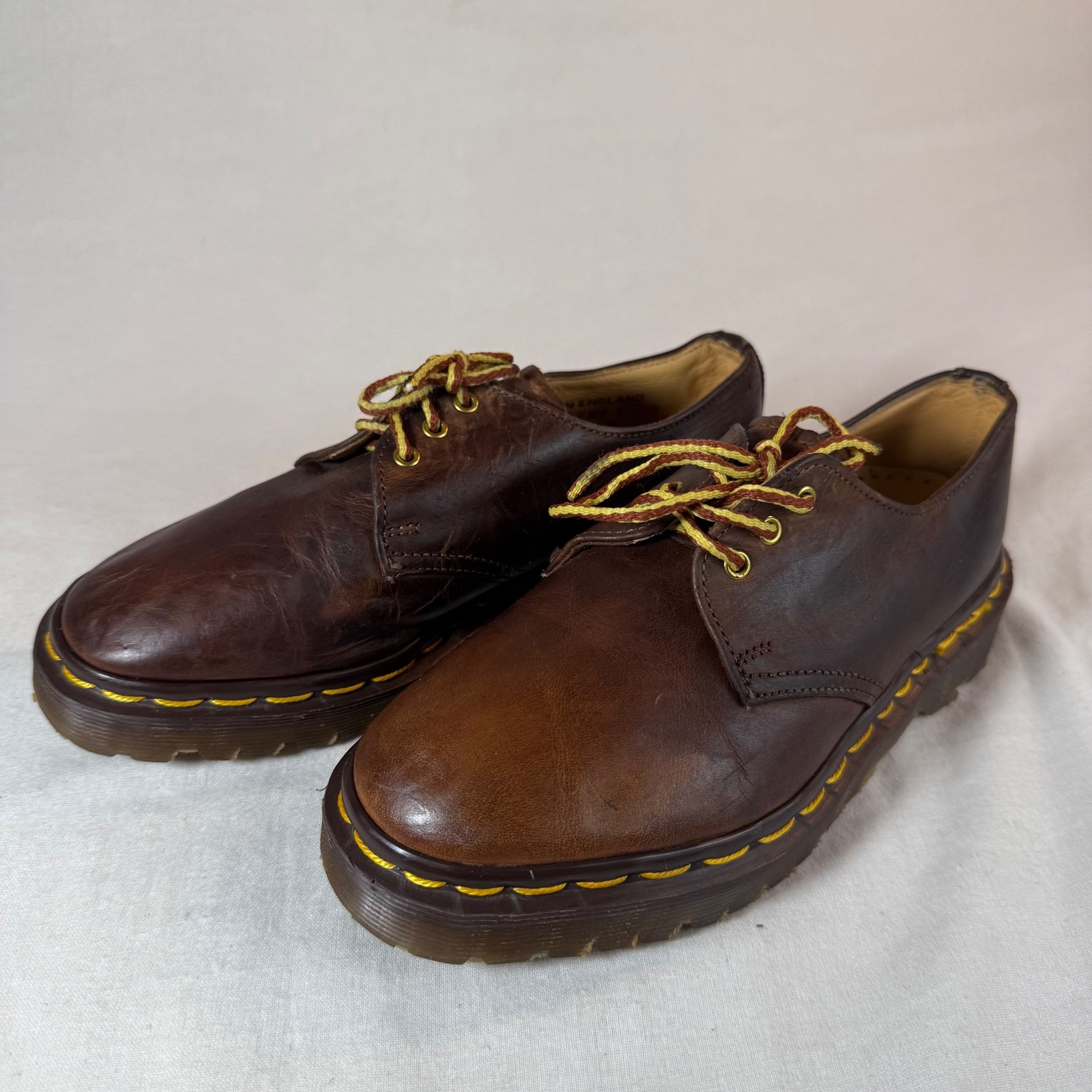DR. MARTENS RARE VINTAGE MADE IN ENGLAND OXFORDS 1461 WOMENS UK SIZE 2 US 4 1G