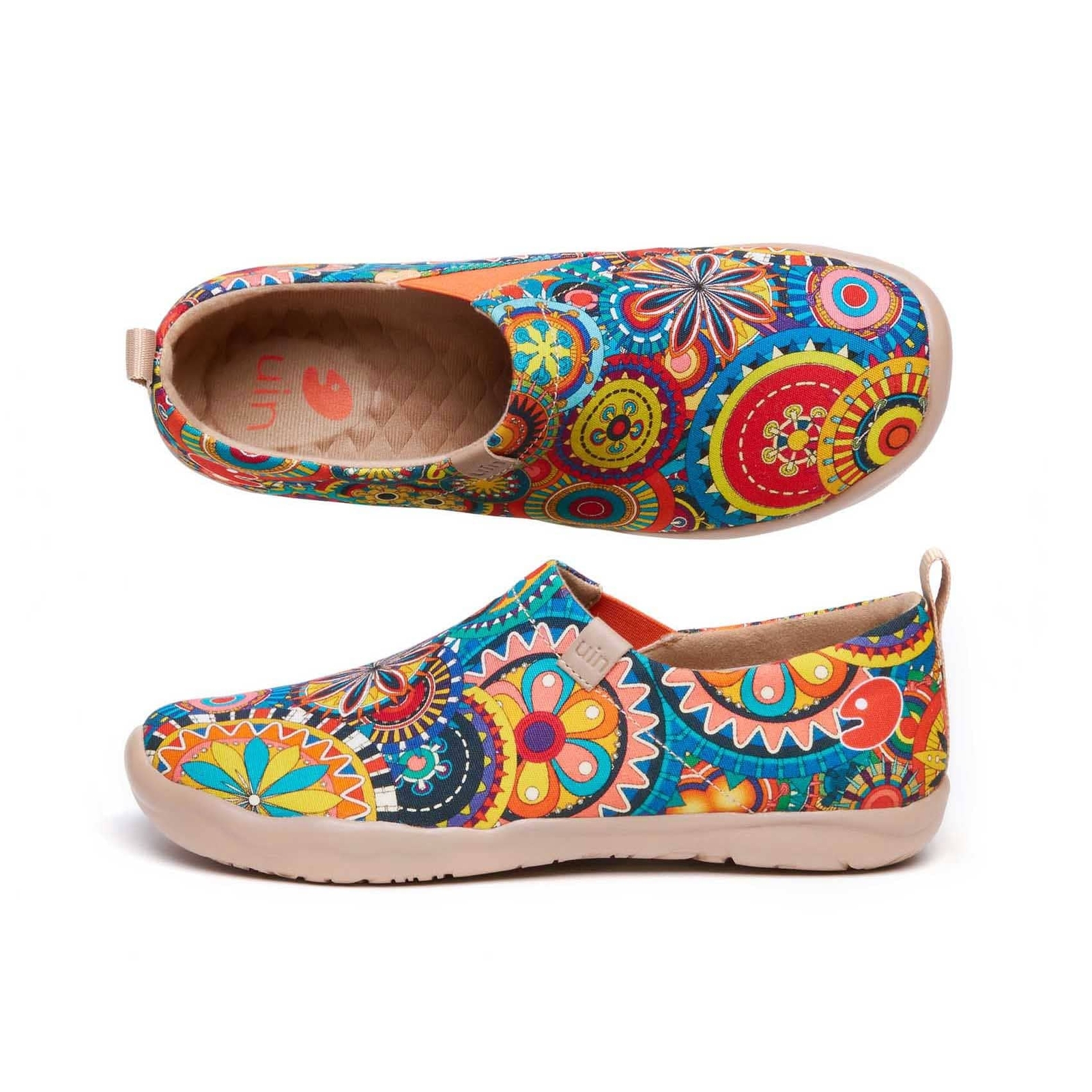 Women Size 5-11 UIN Slip On Shoes Canvas Comfortable Loafers “Blossom”