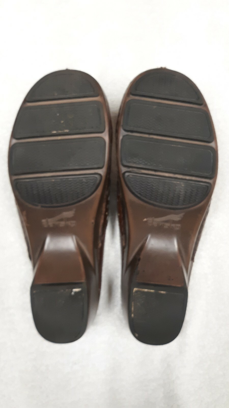 Dansko Shyanne Brown Leather Slip On Comfort Clogs Euro 39 Preowned
