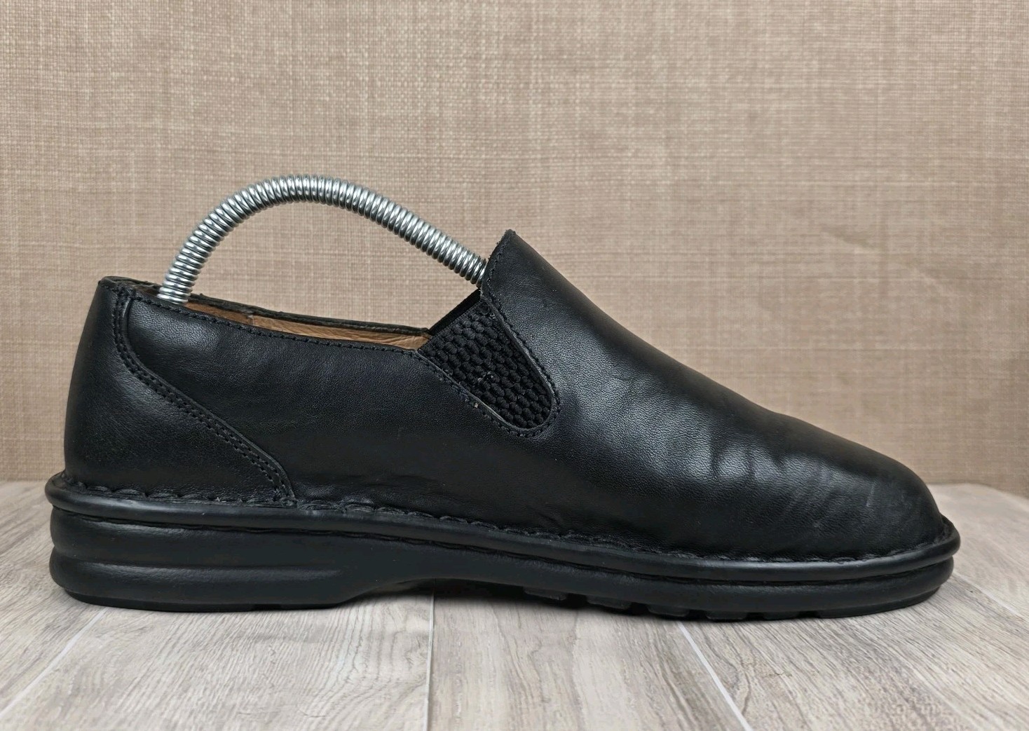 Born Black Leather Slip-on Loafer Shoes Womens Size US 9 EU 40.5 Casual Comfort