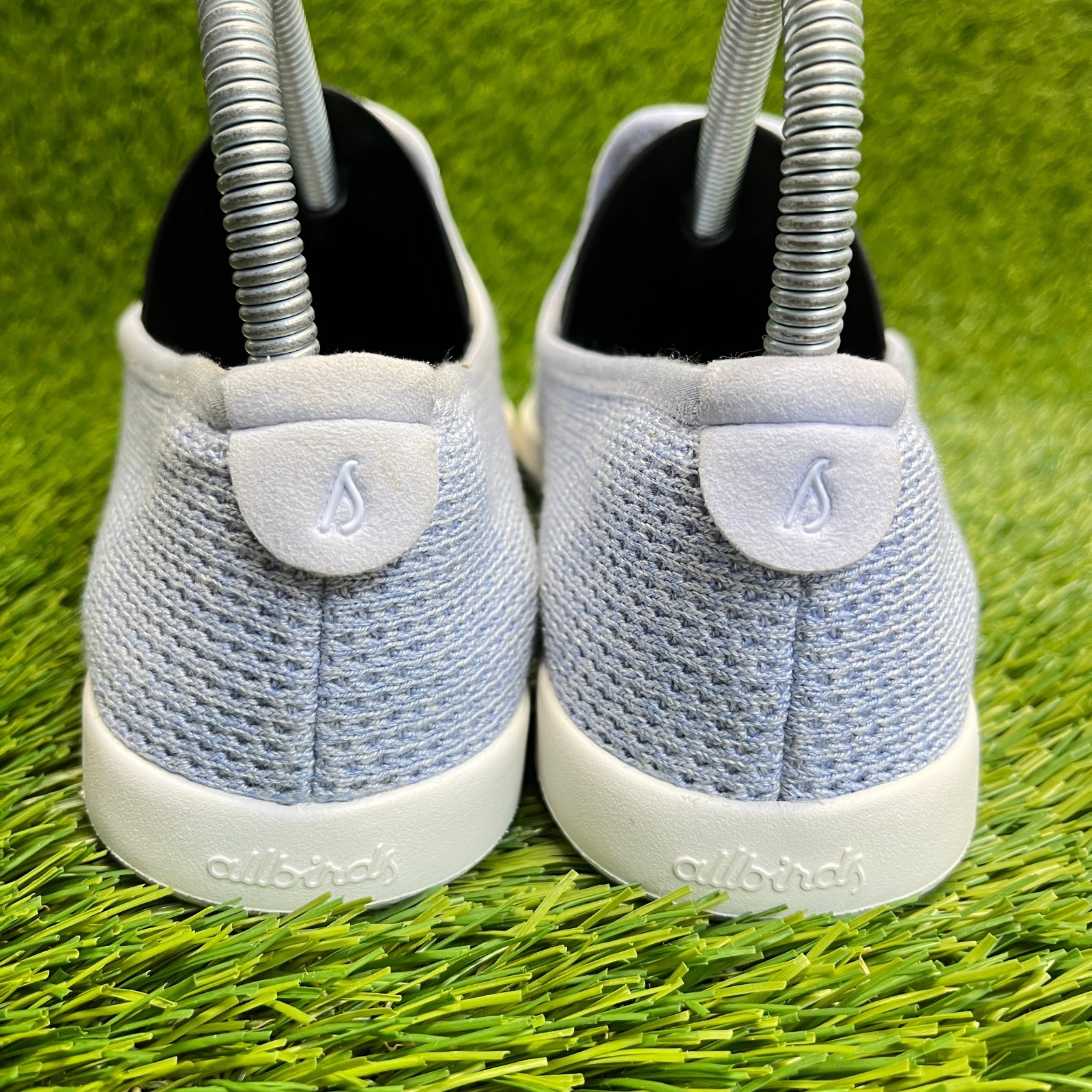 Allbirds Tree Loungers Womens Size 5 Blue White Walking Slip On Shoes Loafers
