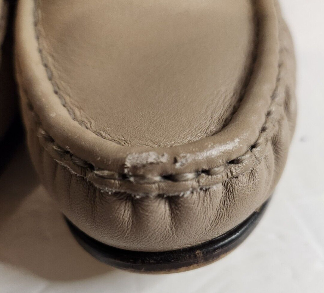SOFTSPOTS WOMEN’S VENUS LITE BEIGE LEATHER SLIP-ON COMFORT LOAFERS SHOES 8.5/M