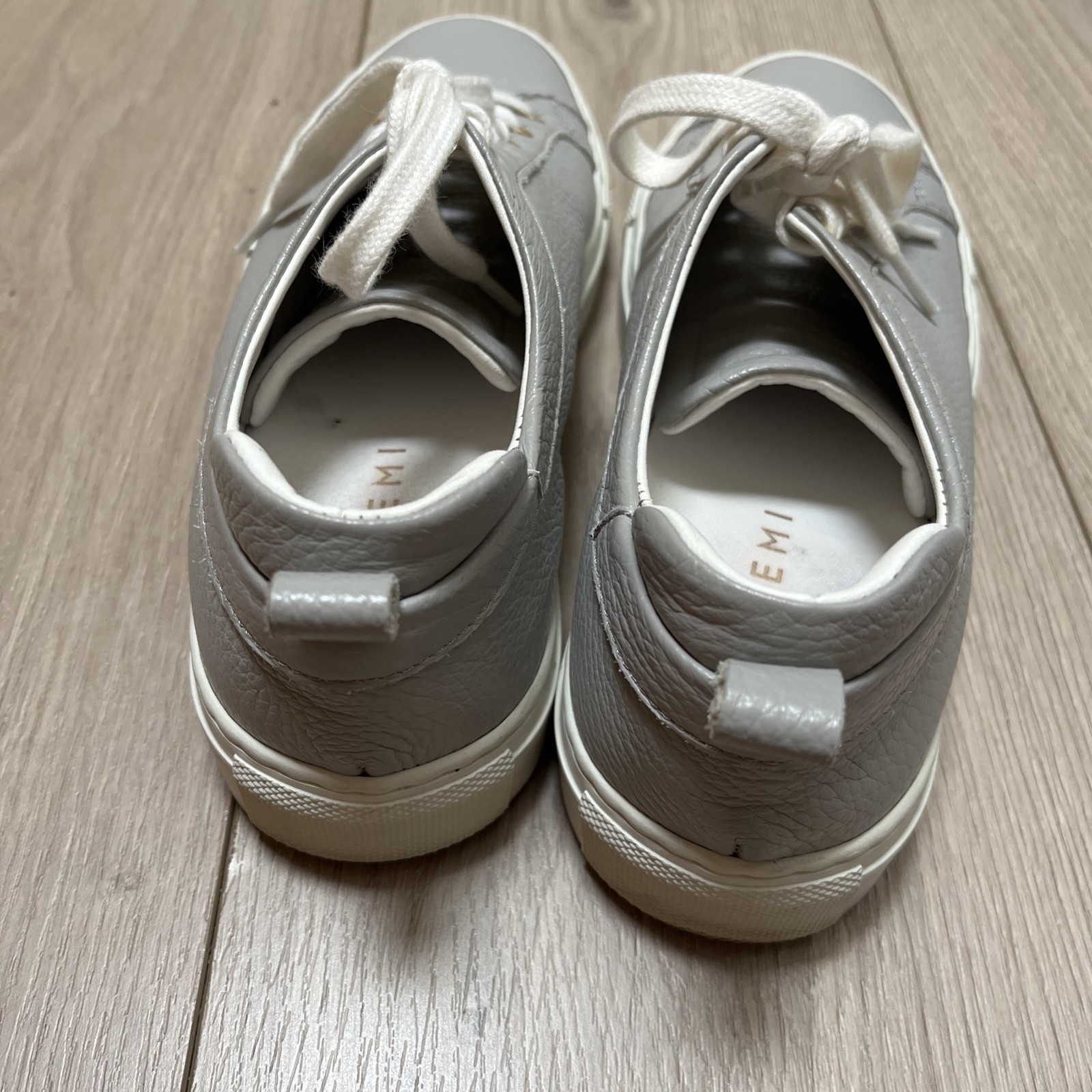 M. Gemi Grey Leather City Sneakers “Palestra”Women Handmade Italy 7M/Mint Cond