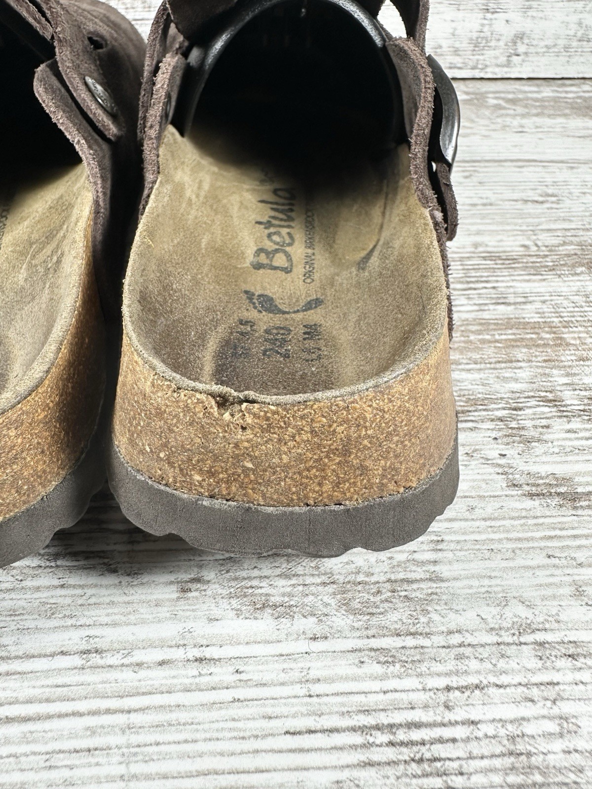 Women’s Betula by Birkenstock Brown Suede Clogs Sz EUR 37/US 6 Narrow EUC!
