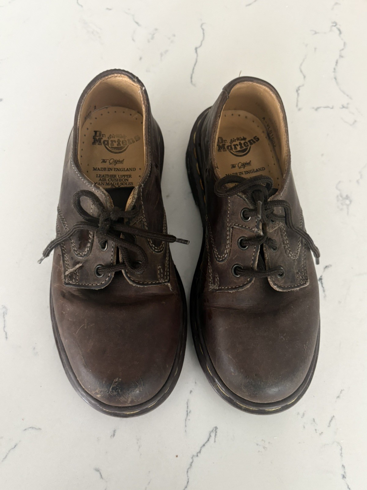 DR. MARTENS RARE VINTAGE MADE IN ENGLAND OXFORDS 1461 WOMENS UK SIZE 2 US 4 1G