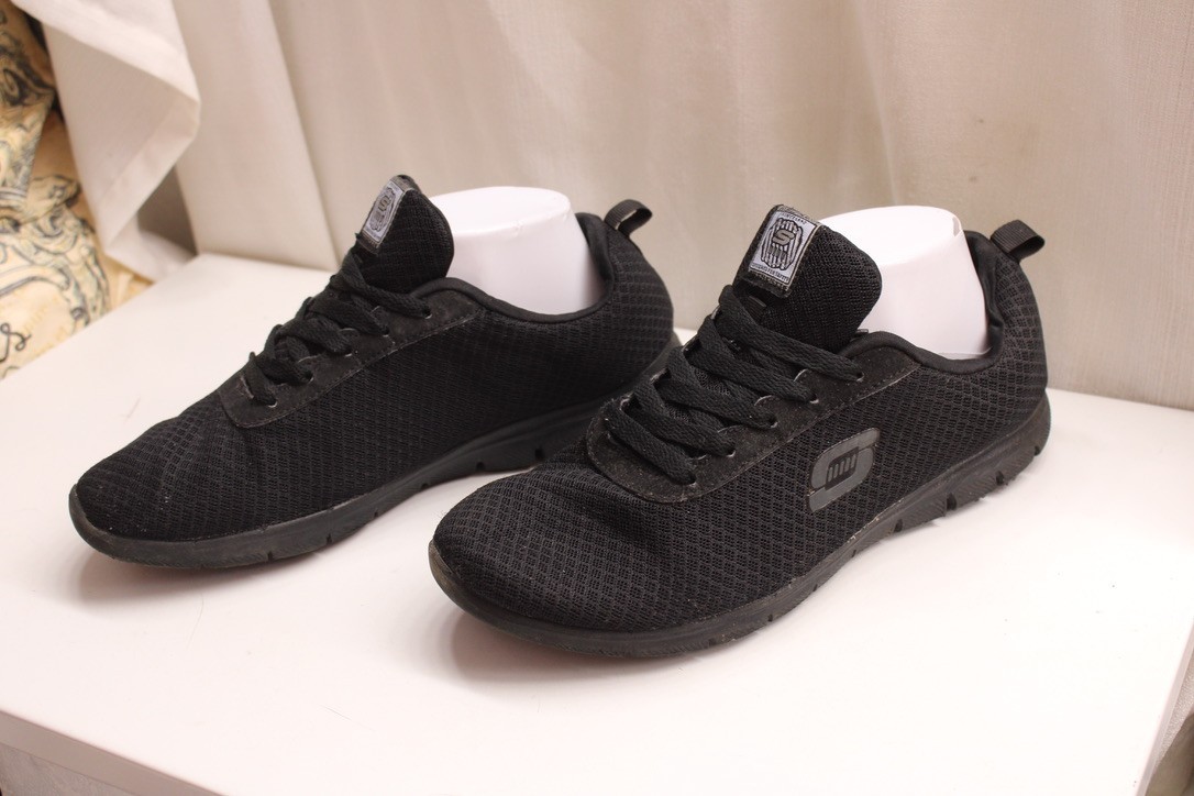 Skechers Shoes Synthetic Mesh 9 Ghenter Srelt Soft Toe Work Black Slip Resistant