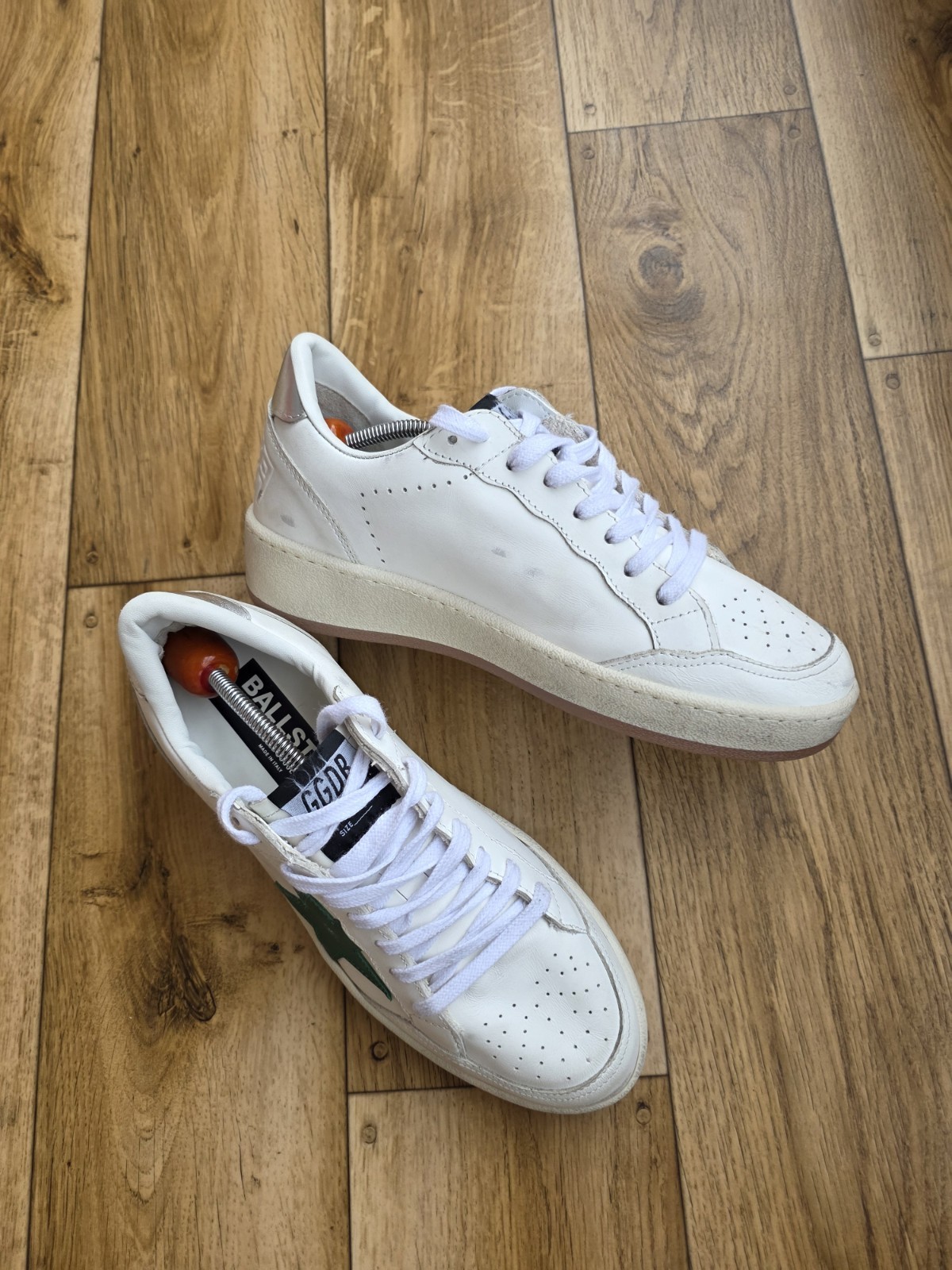 GOLDEN GOOSE BALLSTAR 2 LEATHER SNEAKERS SIZE 39 EU, 8.5 US, 6 UK