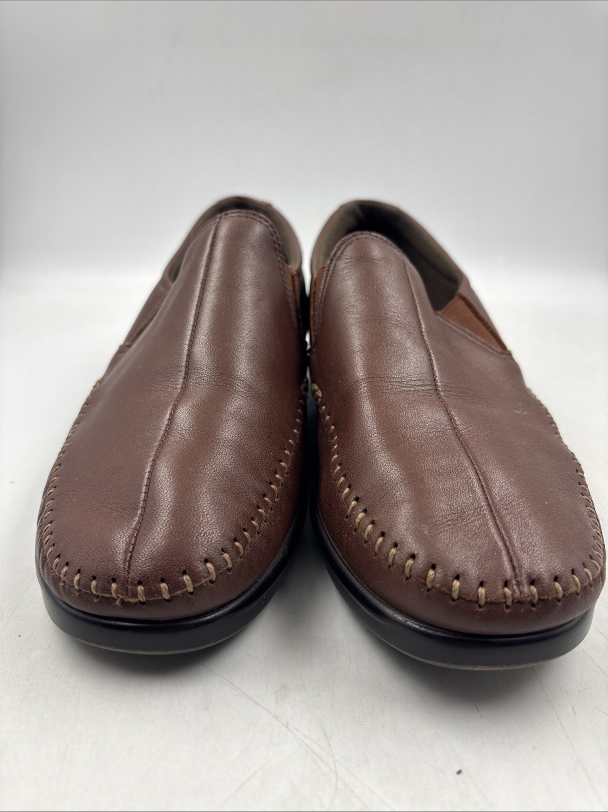 SAS Tripad Comfort Womens Work Shoes Size 7.5 W Brown Leather Hospital Clinic