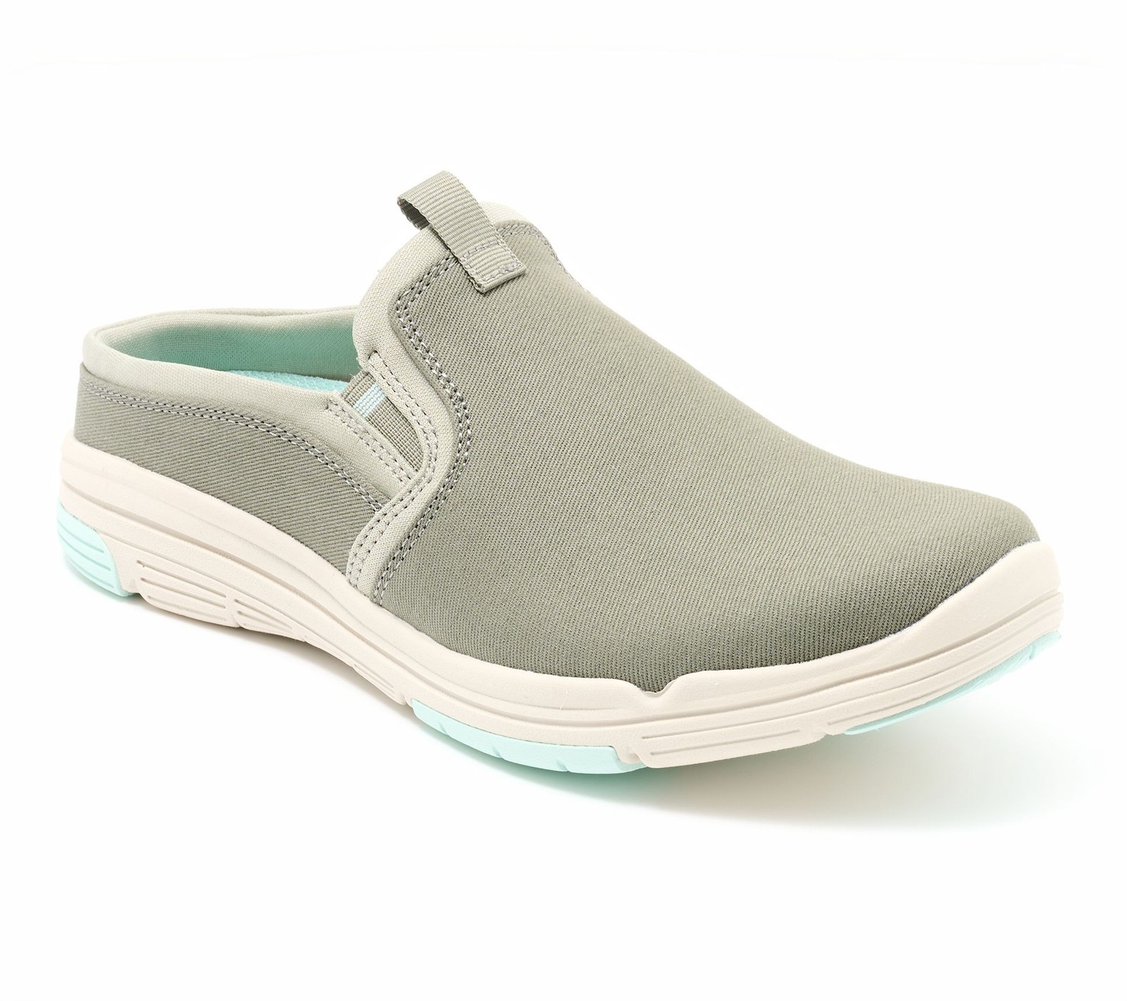 Ryka Twin Gore Athletic Mules – Anna Vetiver Green 9/M New