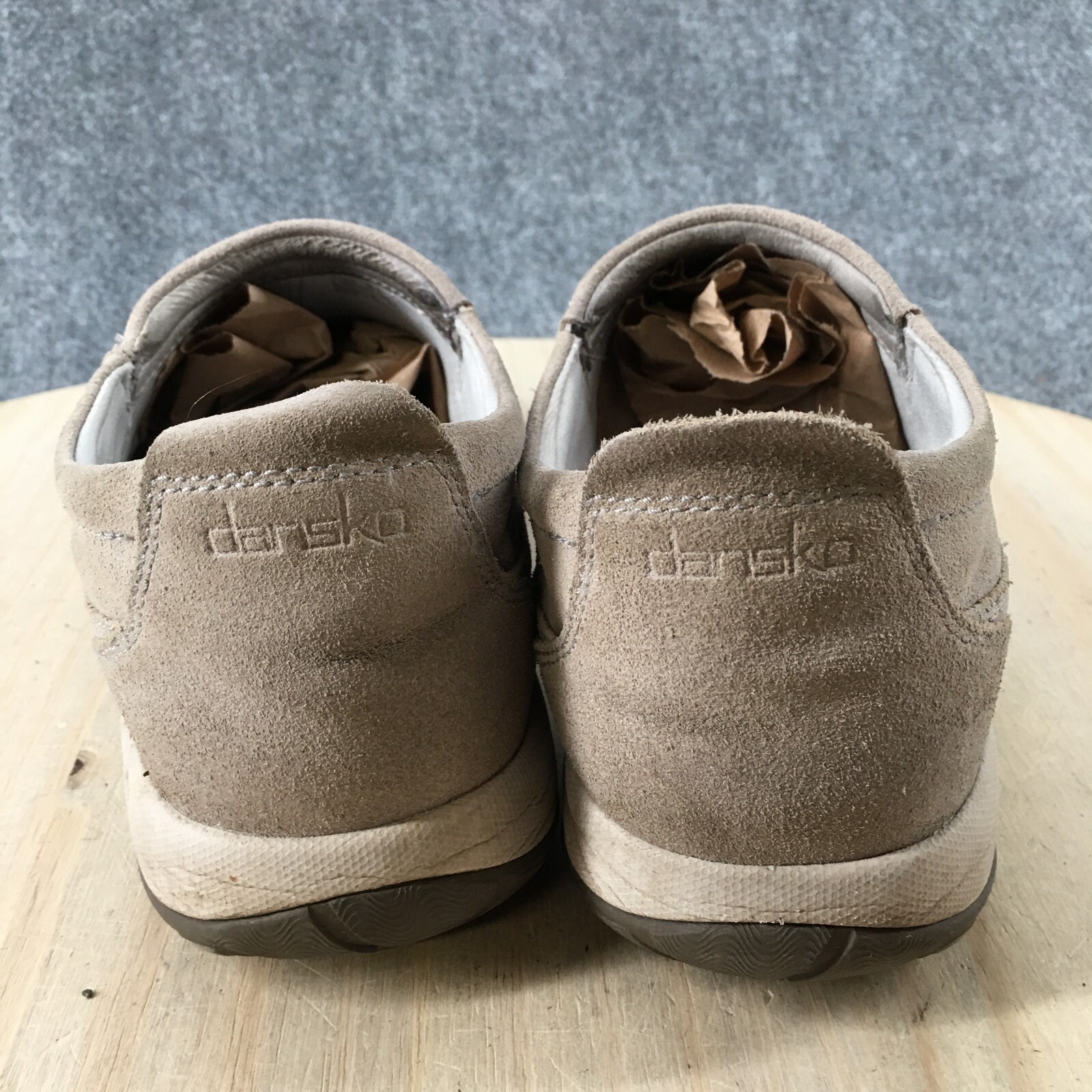 Dansko Shoes Womens 41 Patti Clog Sneakers Casual 4353152013 Beige Suede Slip On