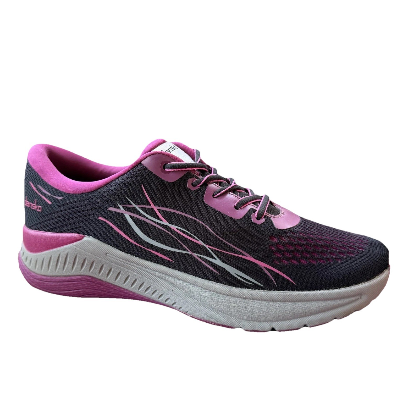 Dansko Women’s Pace Mesh Walking Sneakers Comfort Shoes Black/Berry Size 40 EU