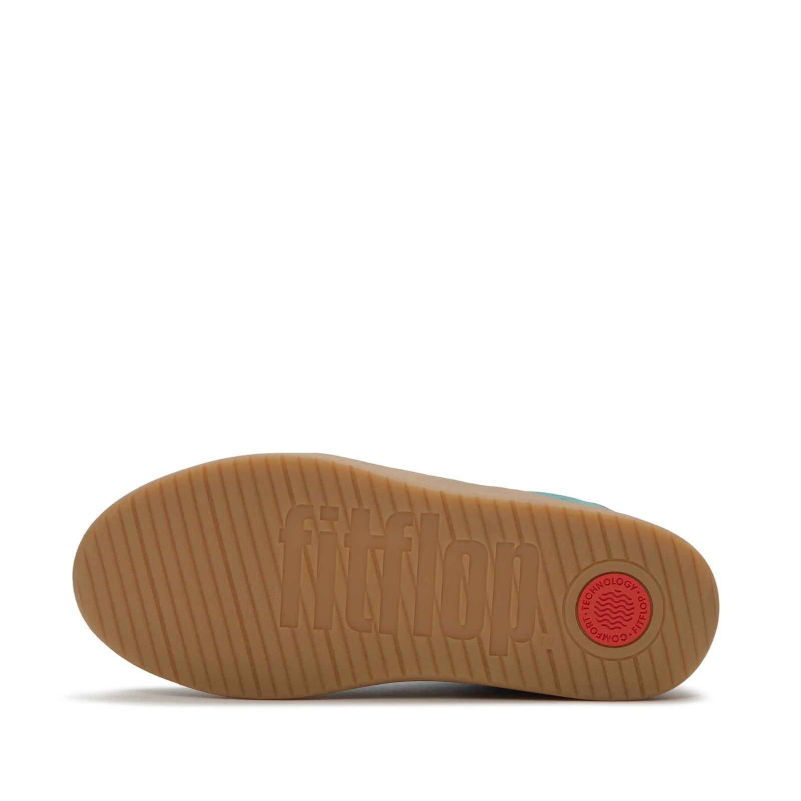 FITFLOP Women’s Dash T-Toe Teal/Urban White Suede Sneakers (A6I-E05)