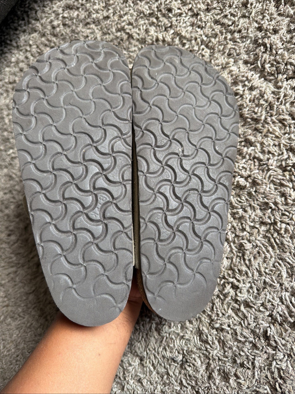 Birkenstock EU 38 Boston Taupe Suede Clog Size Women’s 7-7.5
