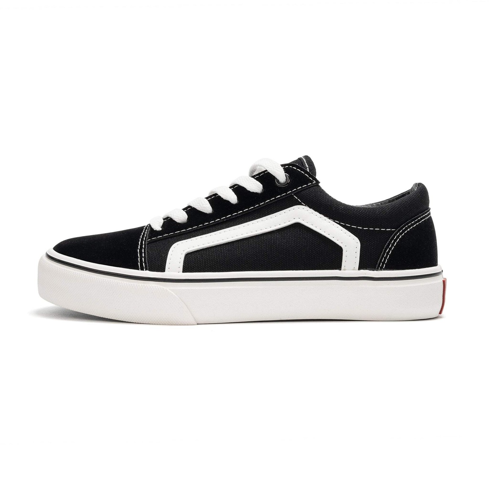 Women’s Classic Retro Canvas Faux Leather Sneakers Low Top Casual Walking Shoes